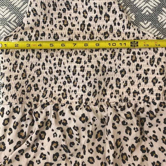 NWOT AMERICAN EAGLE 🦅 animal print midi halter dress size L - Picture 7 of 7